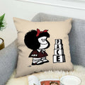 Ljojo 45x45 Short Plush Cushion Cover for Bed, Sofa, Car - 45*45 Throw