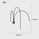 Ljojo Nordic Designer Led Wall Lamp Modern Living Room Bedroom Glass Light Indoor Minimalist Fixture