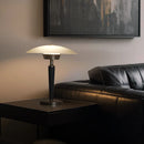 Ljojo Luxury Wood Glass Gold Bedside Table Lamp