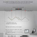 Ljojo LED Pendant Lights: Modern 2 Head Fixtures for Living Room, Bedroom, Hotel, Bar