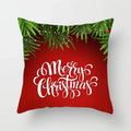 Ljojo Merry Christmas Green Pillowcase Sofa Decoration Cover