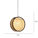 Japanese Bamboo Woven Rattan Chandelier Pendant Lamp - Modern Minimalist Restaurant Homestay Decor by Ljojo