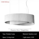 Italian Stainless Steel Pendant Lights Modern Hanging Chandeliers for Living Room Kitchen - Ljojo