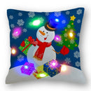 Christmas Santa LED Light Pillowcase for Home Decor, 45x45cm - Ljojo
