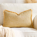 Embroidered Happy Home Pillow Cover by Ljojo for Living Room & Bedroom