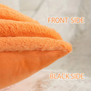 Ljojo Luxe Faux Fur Striped Throw Pillow Cover for Home Decor