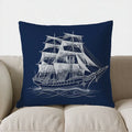 Ljojo Lighthouse & Nautical Waves Pillow Cover for Sofa, Bedroom, Car