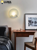 Ljojo Marble Wall Sconce, Modern Style, Living Room, Bedroom, Copper Wall Lamp
