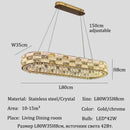 Nordic Style Crystal Chandelier Pendant Ceiling Lamp - Luxurious LED Lighting by Ljojo
