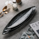 Ljojo Long Leaf Plate - Premium Ceramic Sushi Platter