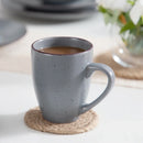 Ljojo MODA Stoneware Dinner Set - 48-Piece Grey Tableware in VANCASSO Design
