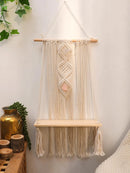 Ljojo™ Macrame Floating Wall Shelf for Modern Home Decor