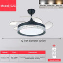 Modern Luxury Invisible Mute Ceiling Fan Lights for Home Decor by Ljojo