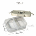 Ljojo 4 Grids Refrigerator Food Storage Box Kitchen Organizer