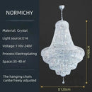 Ljojo Luxury LED Crystal Chandelier for Living Room Wedding Staircase Villa Ceiling