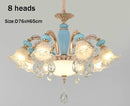 Modern Crystal Chandelier Light Bedroom Living Room Nordic Decoration - Ljojo