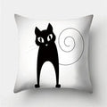 Cute Cat Cushion Cover 45x45cm - Ljojo Home Decor Pillowcases