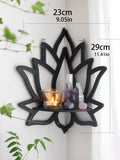 Ljojo™ Lotus Floating Wall Shelf Ledge Crystal Display Home Decor.