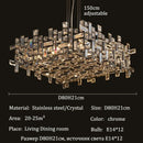 Ljojo European Luxury K9 Crystal Chandelier for Dining Room Decor