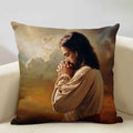 Jesus Decor Pillow Cover 45x45cm Home Sofa Art Decor Gift Ljojo