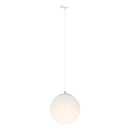 Ljojo Milk White Ball Pendant Lamp - Modern Minimalist Frosted Round Pendant Light