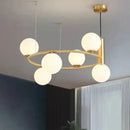 Nordic Glass Ball LED Chandelier for Dining Room | Elegant Pendant Lights Luminaires by Ljojo
