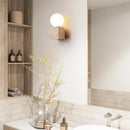Cream Wind Stone Wall Light for Wabi-Sabi Hostel - Ljojo Glass Wall Sconce