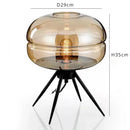 Nordic Style Smoke-Gray Glass Floor Lamp Industrial Indoor Lighting for Living Room Bedroom by Ljojo