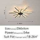 Modern Metal LED Ceiling Light for Living Dinning Room Master Bedroom by Ljojo