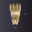 Ljojo Luxury Gold Crystal LED Wall Lamp for Elegant Home Lighting