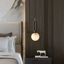 Ljojo Marble Pendant Light Modern Copper Chandelier for Living Room