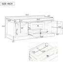 Ljojo™ Entryway Storage Bench with Drawers & Cabinets, Removable Cushion - End of Bed Bench