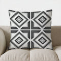 Geometric Square Design Throw Pillow Cover by Ljojo