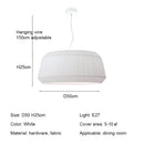 Nordic Simple Fabric Pendant Lights for Living Dining Room - Ljojo