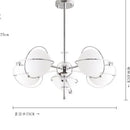 Modern Glass Pendant Lamp Living Room Bedroom - Ljojo Medieval Space Era Space Lamp