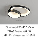 Modern Round LED Ceiling Light Adjustable Brightness Living Room Bedroom Dining Room Home Decor Ljojo