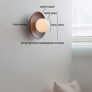 Ljojo LED Glass Wall Lights: Nordic White Bedside Sconce with Switch