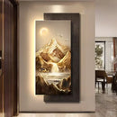 3D Sandstone Landscape Painting - Modern Corridor Decoration Wall Lamp by Ljojo
