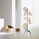 Ljojo Orbital Floor Lamp - Modern Designer Art Acrylic Shade Standing Lamp for Living Room