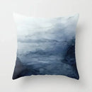 Blue Marble Geometric Cushion Cover 45x45cm for Home & Office Decor by Ljojo