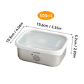 Ljojo Stainless Steel Food Storage Container - Large Capacity Fresh-Keeping Box