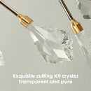 Ljojo LED Crystal Pendant Lights Modern Crystal Hanging Ceiling Lamps Dining Living Room