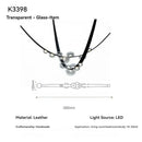 Ljojo Leather Belt Ceiling Chandelier Modern Minimalist Living Room Home Decorative Lights