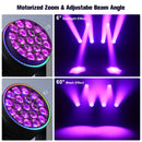 Ljojo™ 19x15W RGBW LED Moving Head Beam Focusing Light for Disco Bar Party