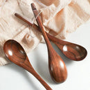 Ljojo Long Handle Wooden Ramen Spoon 3PCS Set