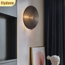 Ljojo Mini Metal Plate Wall Light for Nordic Living Room Decor