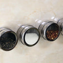Ljojo Stainless Steel Magnetic Wall-mounted Seasoning Jar Kitchen Spice Storage Box