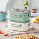 Ljojo Double-Layer Insulated Oval Lunch Box for Fresh Meals
