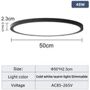 20 Inch Large Ceiling Light Dimmable LED Smart Control by Ljojo for Living Room Bedroom