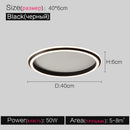 Ceiling Lamps - Modern Round Minimalist LED Lamp for Bedroom Study All Room by Ljojo